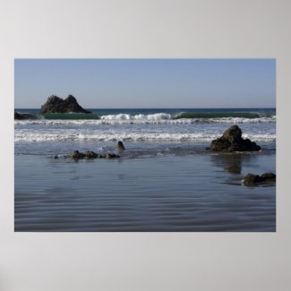 Beach at Cayucos Posters