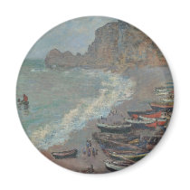 Beach at Étretat (1883) magnets