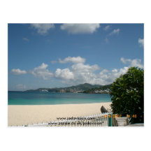 Beach at Grand Beach Hotel, Grenada. Post Card