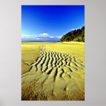 Beach At Low Tide, Abel Tasman National Park Posters