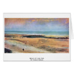 Beach At Low Tide By Edgar Degas Greeting Cards