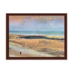 Beach At Low Tide By Edgar Degas Postcards