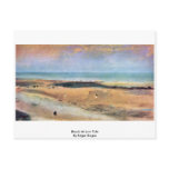 Beach At Low Tide By Edgar Degas Postcards