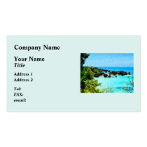 Beach at St. George Bermuda business cards