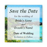 Beach at St. George Bermuda Save the Date Fridge Magnet