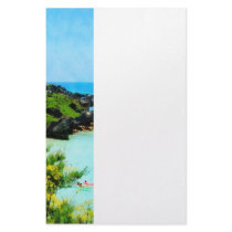 Beach at St. George Bermuda Personalized Stationery