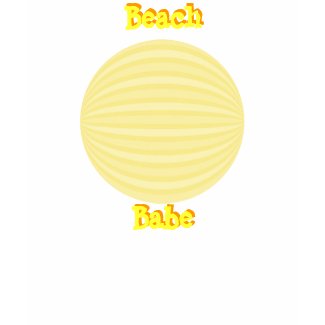 Beach Babe Beachball Shirt zazzle_shirt
