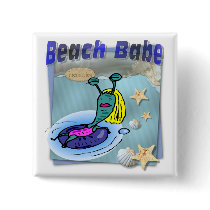 Beach Babe Pin