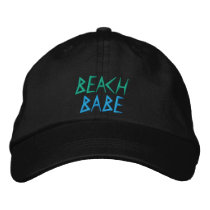 BEACH BABE cap embroidered hats by TropiCoolUniverse BEACH BABE cap embroidered hats