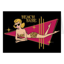 Beach Babe Greeting Card