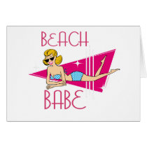 Beach Babe Card