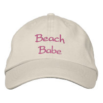 Beach Babe embroidered hats by hooyah Beach Babe embroidered hats