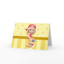 Beach Babe Greeting Card