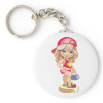 Beach Babe Keychain
