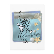 Beach Babe Post Card