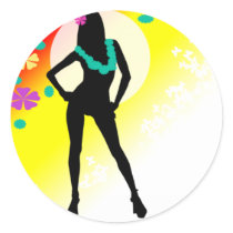 Beach Babe Sticker by xurpoison3d_appl3x Beach Babe Sticker