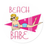 Beach Babe stickers
