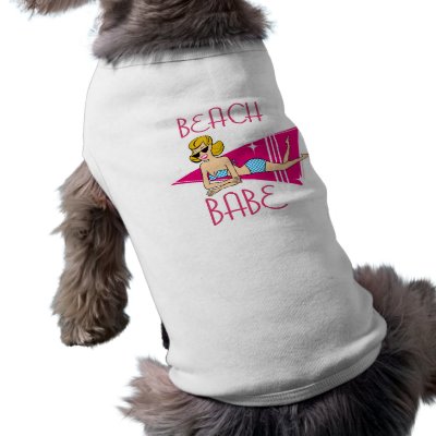 Beach Babe T-shirts Gifts Pet Shirt by lesrubadesigns