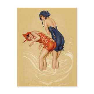 Beach Babes postcard