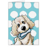 Beach Baby Doodle Dog Greeting Card