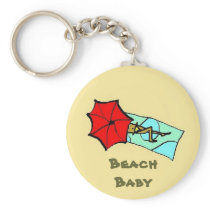 Beach Baby - keychain