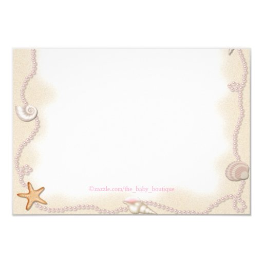 Beach Baby Shower Personalized Invitations