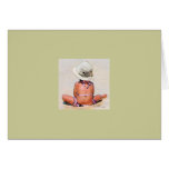 Beach Baby square watercolor card