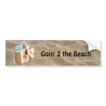 Beach Bag Bingo Bumper Sticker