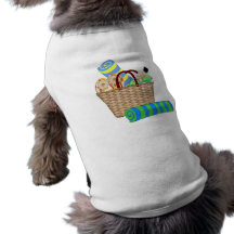 Beach Bag, Towels and Flip Flops Pet T Shirt