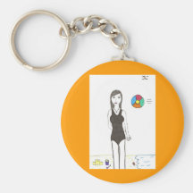 Beach Ball Bash Keychains