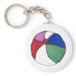 Beach Ball Keychain