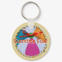 Beach Ball Keychain by Customizables Beach Ball Keychain