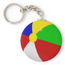 BEACH BALL KEY CHAIN