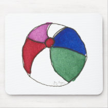 Beach Ball Mousepad by ginyhogan Beach Ball Mousepad