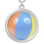 beach ball photo custom necklace