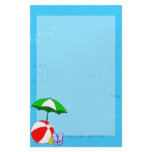 Beach Ball Pool Umbrella Stationery