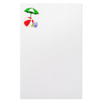 Beach Ball Pool Umbrella Template Stationery Design