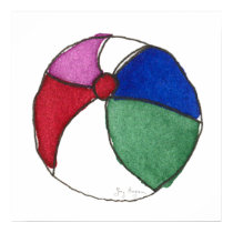 Beach Ball Poster posters