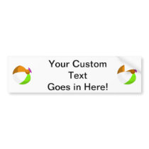 beach ball purple orange green.png bumper stickers