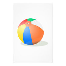 Beach Ball Stationery Design