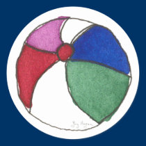 Beach Ball Sticker stickers