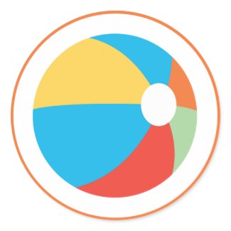 Beach Ball Sticker sticker