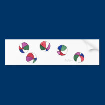 Beach Balls Bumper Sticker bumper stickers
