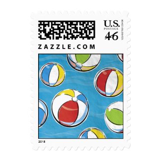 Beach Balls Postage stamp