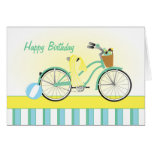 Beach Bicycle Greeting Cards