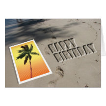 Beach Birthday Card