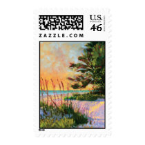 Beach Bistro postage stamp