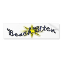 BEACH BITCH Bumper Sticker bumper stickers