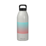 "Beach Blanket" Aqua/Peach water bottles