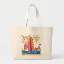 BEACH - Blond Girl Tshirts and Gifts Tote Bags